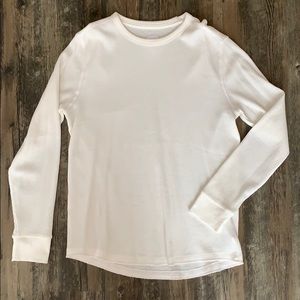 🆕Gap men’s white waffle thermal crew neck shirt🆕